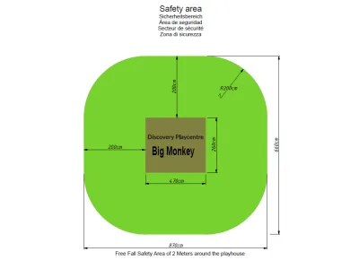 Spielturm Big Monkey KDI inkl. Rutsche grau Produktbild #8