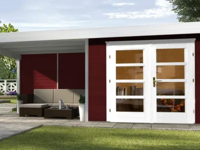 Gartenhaus Designhaus 126 Plus B Gr. 2 schwedenrot Produktbild #3