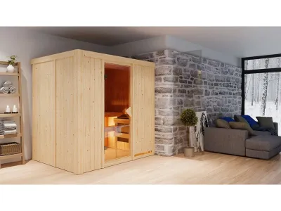 Sauna Systemsauna Bodin, inkl. 9 kW Ofen mit externer Steuerung Produktbild #10