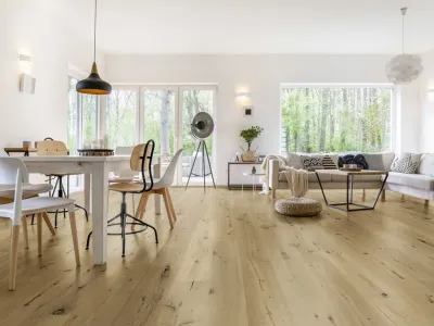 Parkett Eiche Rohholzoptik markant geölt Landhausdiele gebürstet Produktbild #10