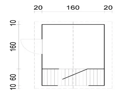 Spielhaus Sam 2,4 m² naturbelassen Produktbild #3