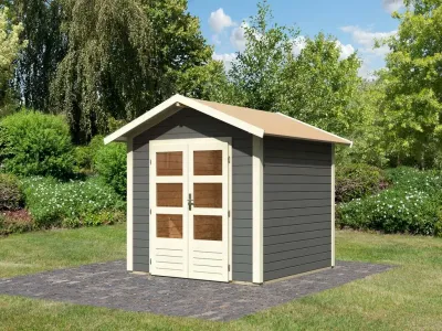 Gartenhaus Talkau 4 28 mm terragrau Produktbild #10