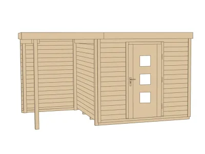 Gartenhaus Designhaus wekaLine 413 A Gr. 1 45 mm naturbelassen Produktbild #3