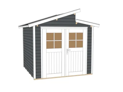 Gerätehaus 226 Gr. 1 21 mm anthrazit Produktbild #3