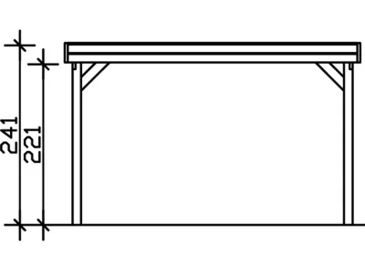 Einzelcarport Friesland Produktbild #5
