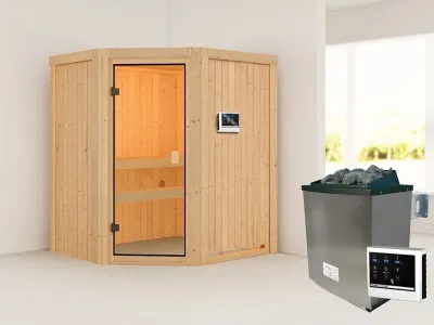 Sauna Systemsauna Faurin, inkl. 9 kW Ofen mit externer Steuerung Produktbild #14