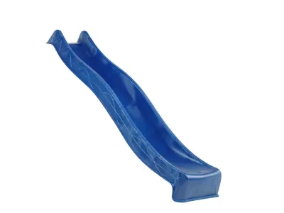 Doppelschaukel mit Podest KDI inkl. Rutsche blau + 2 Schaukelsitze blau Produktbild #10