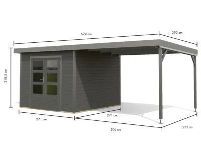 Gartenhaus Pluto 6 28 mm Produktbild #10