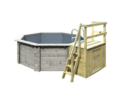 Holzpool Modell 3 38 mm SPARSET Terrasse Zubehöre Produktbild #6