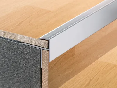 Treppenkantenprofil PROSTEP Aluminium eloxiert Silber Produktbild #2