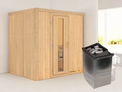 Sauna Systemsauna Bodin, inkl. 9 kW Ofen mit integrierter Steuerung Produktbild #11