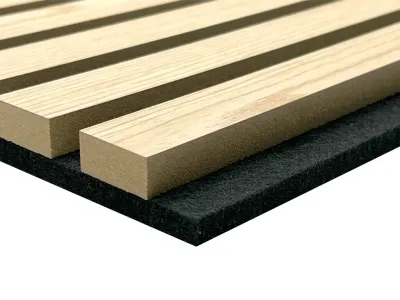 Akustikpaneele Wandverkleidung Light Oak 120 cm Filz schwarz Produktbild #4