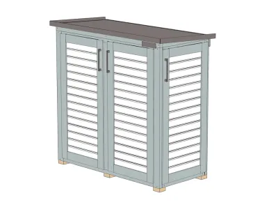 Geräteschrank Garten [Q] Teras grau Produktbild #2