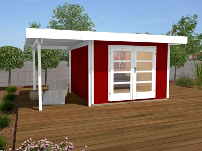 Gartenhaus Designhaus 126 A Gr. 1 28 mm Produktbild #1