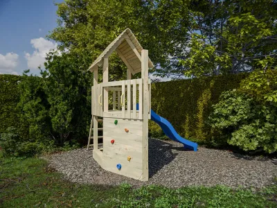 Spielturm Ship Tower KDI inkl. Rutsche blau Produktbild #2
