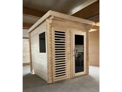 Saunahaus Layla SPARSET inkl. 9kW Bio-Ofen mit ext. Steuerung Produktbild #13