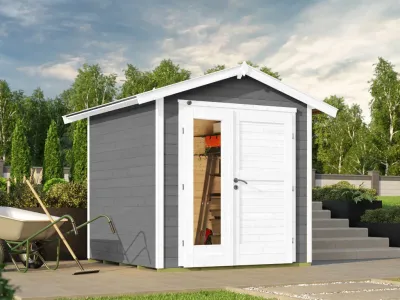 Gartenhaus 224 A Gr. 1 21 mm grau Produktbild #1
