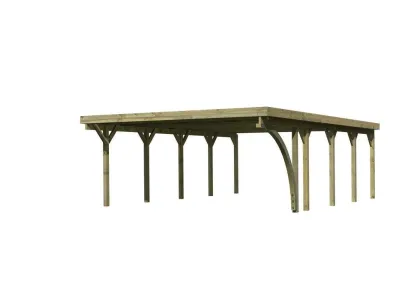Carport Doppel 3 CLASSIC inkl. Einfahrtsbogen Produktbild #2