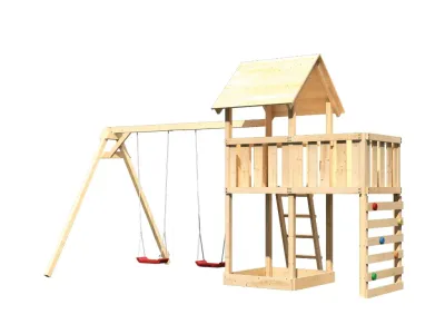Kinderspielturm Lotti SET naturbelassen Produktbild #3