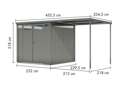 Metall-Gerätehaus "Østen 2" Produktbild #6