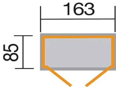 Garten--Terrassenschrank 361 A 14 mm naturbelassen Produktbild #2