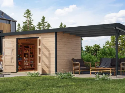Gartenhaus Pluto 7 28 mm Produktbild #1