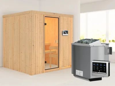 Elementsauna 68 mm Celine 2 SPARSET inkl. 9 kW Bio-Kombiofen und ext. Steuerung Produktbild #2
