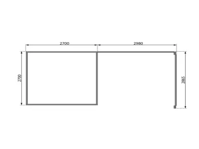 Gartenhaus SET Kastorf 6 28 mm terragrau inkl. 3,2 m Anbaudach + Rückwand + Seitenwand Produktbild #8