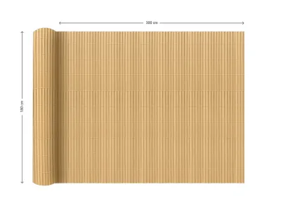 PVC-Sichtschutzzaun - Sichtschutzmatte Beige Produktbild #9