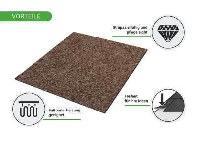 Teppichfliese Nadelfilz Malta 50 x 50 6 mm stark Produktbild #13