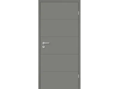 Zimmertür Mala 10 Lavagrau RAL7037 - 98,5 x 211 cm - DIN-Rechts Produktbild #1