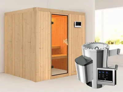 Sauna Systemsauna Daria inkl. Plug & Play Saunaofen externe Steuerung Produktbild #1