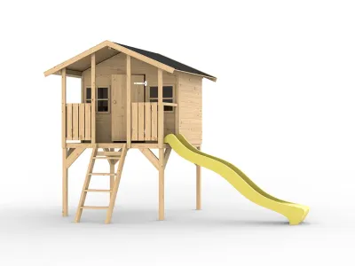 Stelzenhaus Toby inkl. Rutsche gelb Produktbild #2