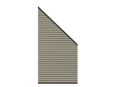 SYSTEM NEO Platinum Zaun-Anschluss taupe-grau Produktbild #1