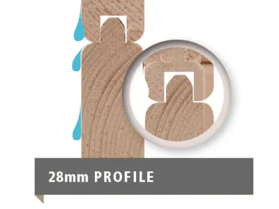 Gartenhaus Theres 7 28 mm naturbelassen Produktbild #3