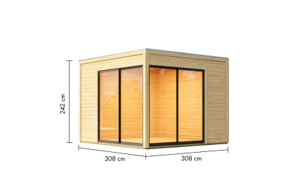 Gartenhaus Dice 3 38 mm naturbelassen Produktbild #4