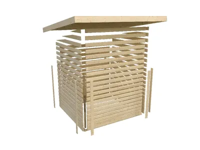 Gartenhaus Kerko 3,5 19 mm terragrau Produktbild #2