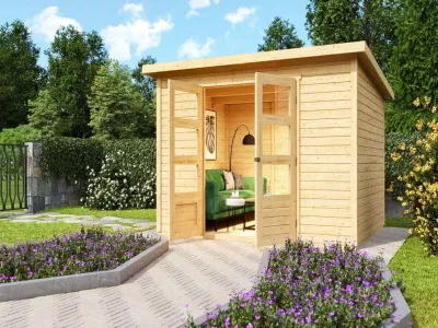 Gartenhaus Stockach 5 19 mm naturbelassen Produktbild #1