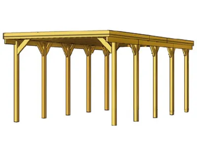 Einzelcarport Friesland Produktbild #7
