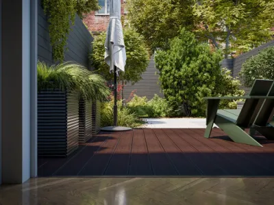 Terrassendiele WPC braun Holzoptik geprägte Oberfläche  Produktbild #3