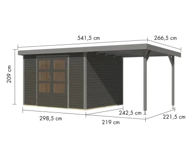 Gartenhaus Jupiter 5 19 mm Produktbild #12
