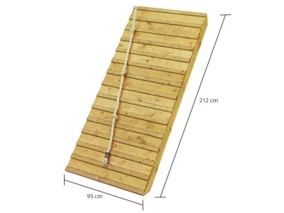 Stelzenhaus Benjamin SET 19 mm naturbelassen inkl. Rutsche rot und mehr Produktbild #3