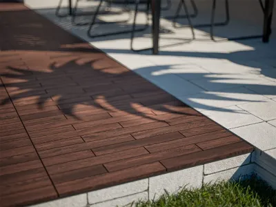 Terrassenfliese Akazie DUNKEL-geölt Produktbild #4
