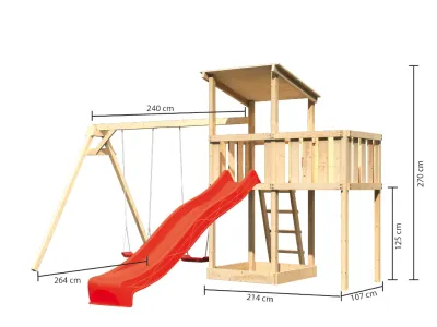 Spielturm Anna naturbelassen mit Varianten Produktbild #3