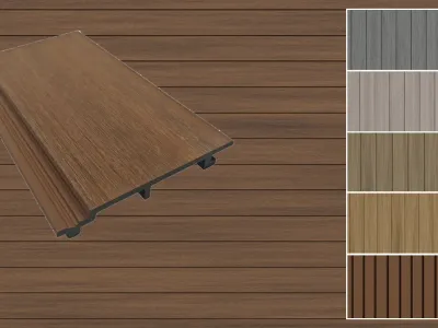 WPC Wandverkleidung Standard Teak coextrudiert Produktbild #7