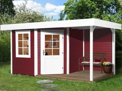 Gartenhaus Designhaus 213 Plus A Gr. 2 schwedenrot Produktbild #1