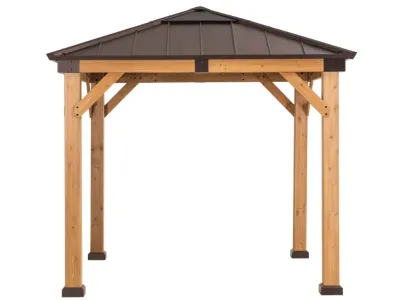 Zedernholz-Gazebo RAPI – 273 cm x 273 cm Produktbild #3