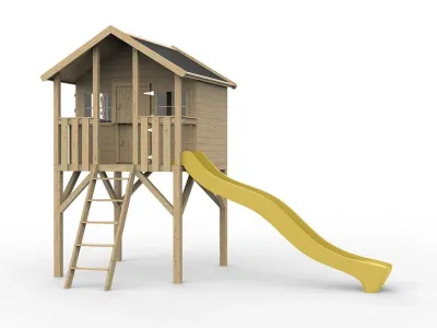 Stelzenhaus Big House KDI inkl. Rutsche gelb Produktbild #4