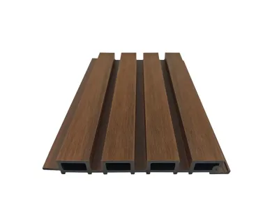 WPC 4-fach Rhombusprofil Teak co-extrudiert Produktbild #1