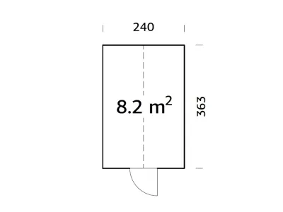Pavillon Gartenlaube Emilia 8,2 m² 18 mm kesseldruckimprägniert Produktbild #7